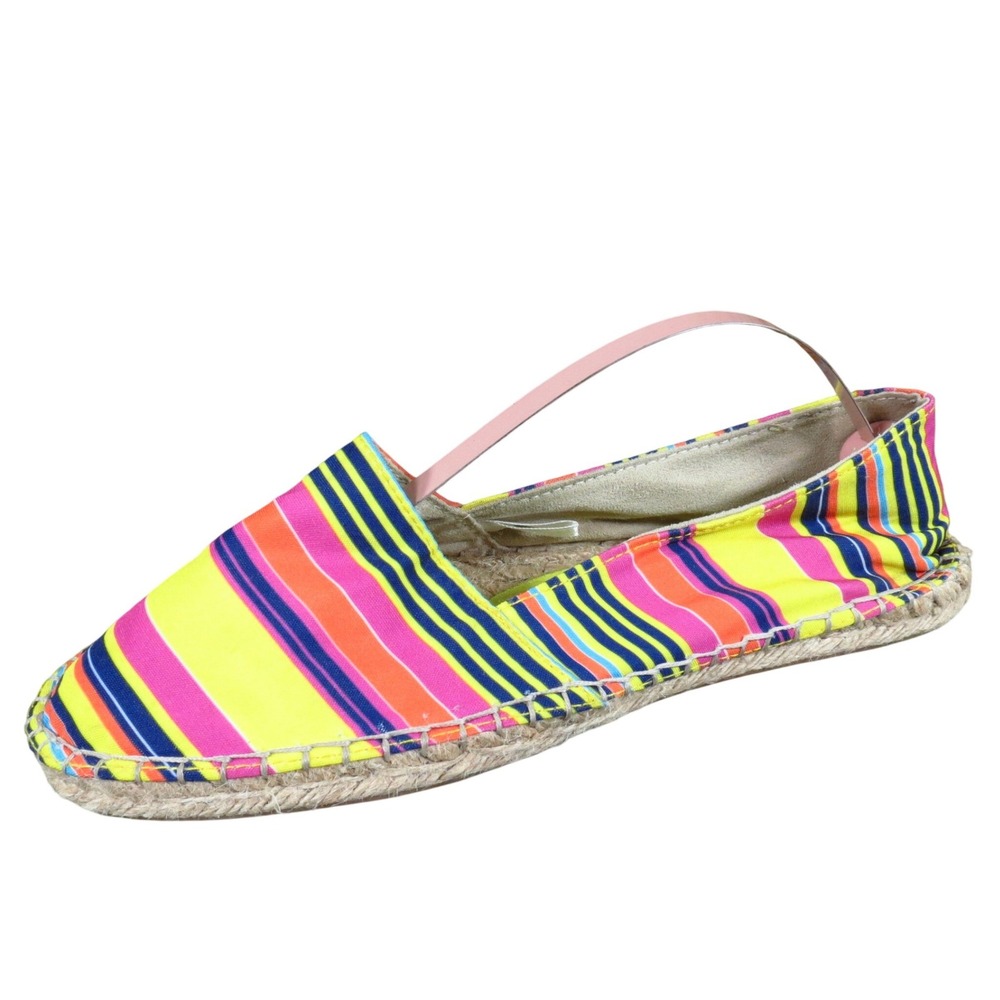 GAP Espadrille Women Casual Shoe Size 7 Summer Beach Multi-Color Striped Fabric